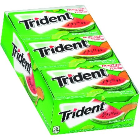 Sugar Free Watermelon Twist Chewing Gum , 12PK -  TRIDENT, 120489